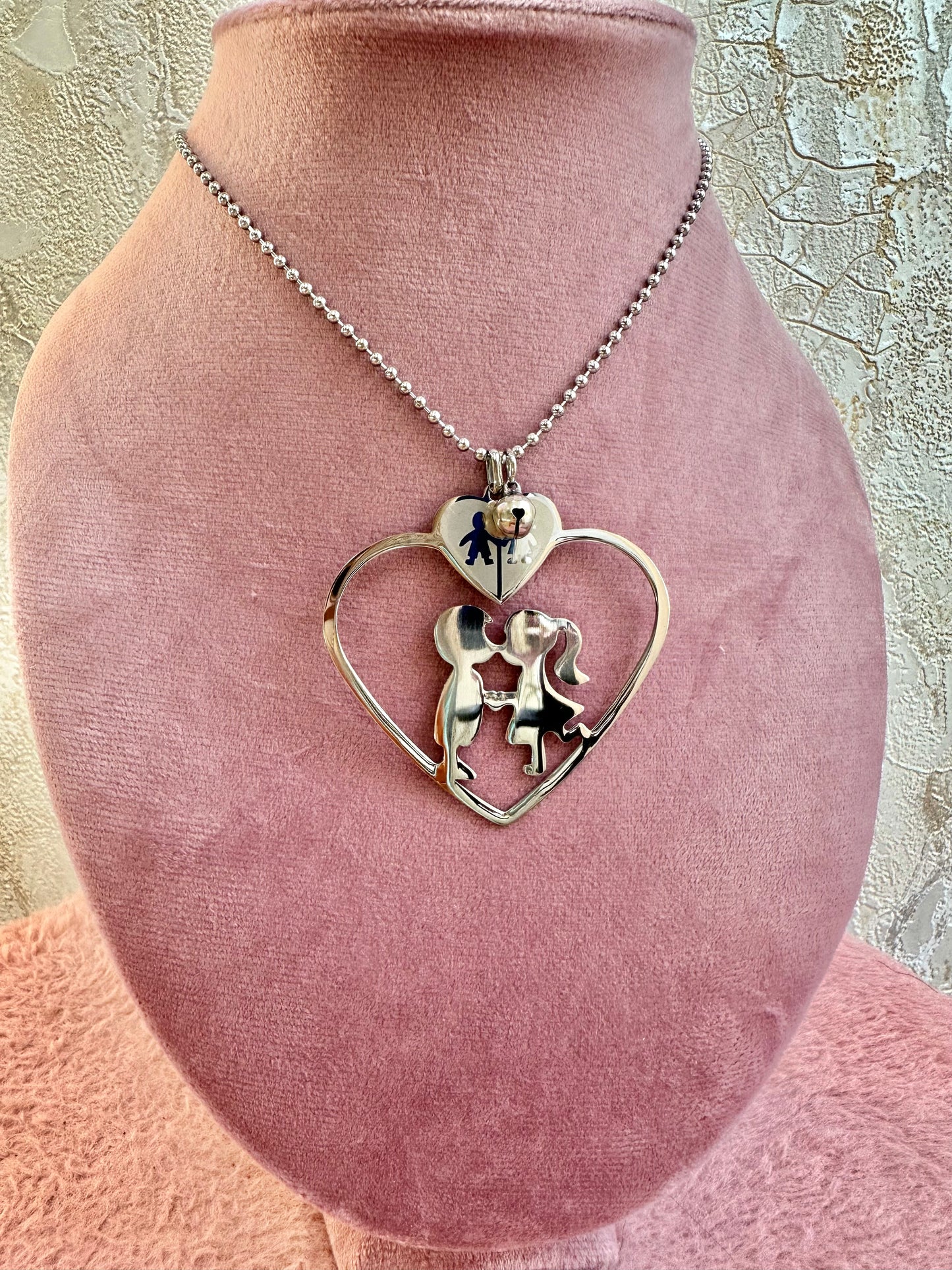 Cuore innamorati acciaio
