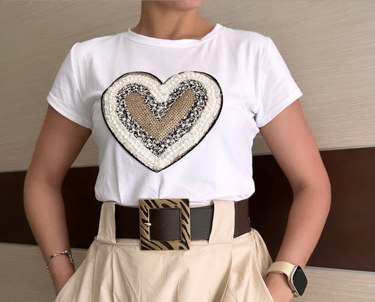 T-shirt cuore